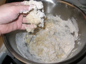 Naan dough mixing - very wet